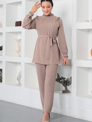 Vizon Taş Detaylı Takım Vizon Taş Detaylı Takım