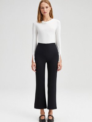 Beli Lastikli Krep Pantolon Beli Lastikli Krep Pantolon