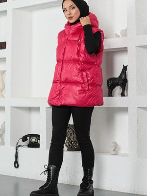 Pembe Boyfriend Şişme Yelek