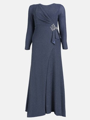 Lacivert Büyük Beden Abiye Elbise