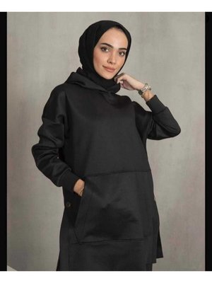 İkili Scuba Kumaş Tesettür Takımı