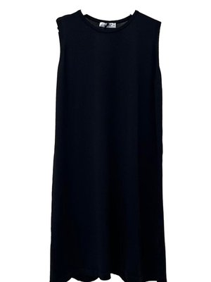 Merserize Sıfır Kol Triko Içlik Tunik Siyah