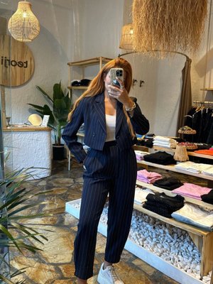 Lacivert Nuna Pantolon