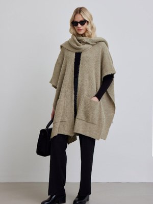 Cozy Atkılı Triko Hırka Vizon Cozy Atkılı Triko Hırka Vizon