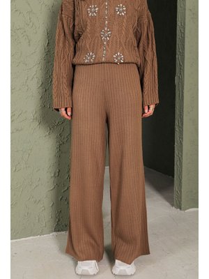 Sütlü Kahve Triko Pantolon