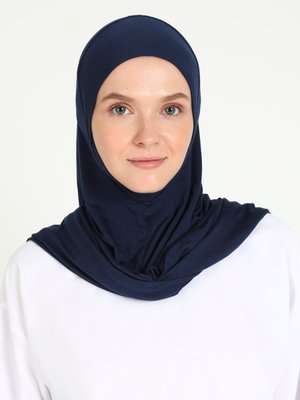 Lacivert Hazır Türban