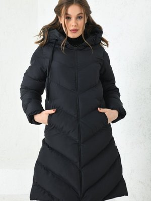 Siyah Yanı Fermuarlı Kapüşonlu Şişme Mont Siyah Yanı Fermuarlı Kapüşonlu Şişme Mont