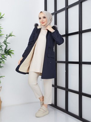 Kısa Yağmurluk Bondik Mont Lacivert Kısa Yağmurluk Bondik Mont Lacivert