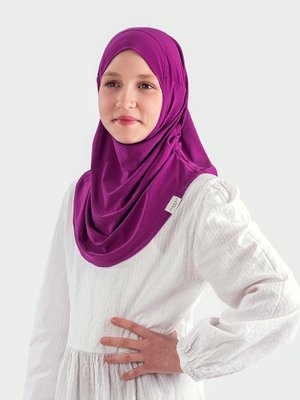 Yaş) Pratik Pileli Kız Çocuk Hazır Eşarp Hijab Mürdüm (6 Yaş) Pratik Pileli Kız Çocuk Hazır Eşarp Hijab Mürdüm (6