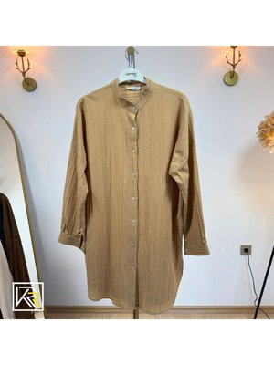 Müslin Kumaş Oversize Rengarenk Mara Gömlekler