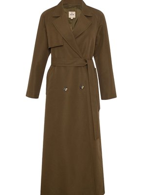 Kruvaze Kapama Uzun Trençkot Kruvaze Kapama Uzun Trençkot