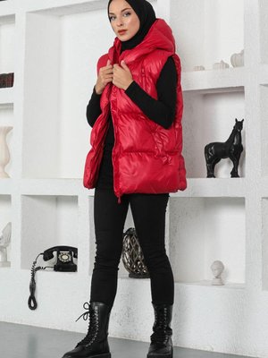 Kırmızı Boyfriend Şişme Yelek