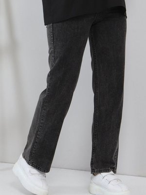 Siyah Bol Paça Kot Pantolon Siyah Bol Paça Kot Pantolon