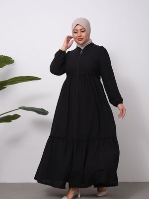 Çift Kat Büzgülü Mevlana Ferace