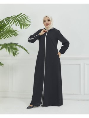 Kapüşonlu Petek Kumaş Spor Ferace