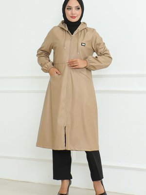 Bej Deri Detaylı Kap Bej Deri Detaylı Kap