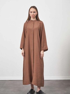 Ferace Modal Elbise Kahve