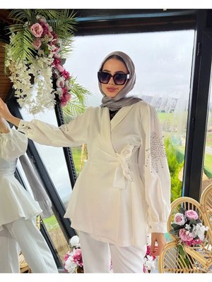 Taş İşlemeli Tunik Takım