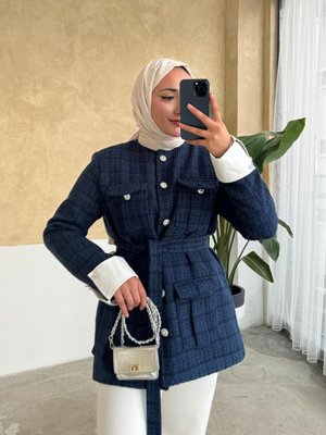 Taş Düğmeli Tüvit Ceket E