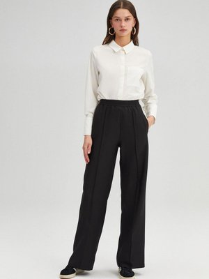 Nervürlü Krep Pantolon Nervürlü Krep Pantolon