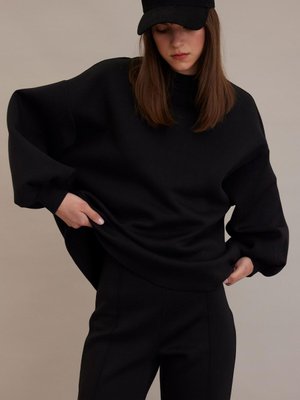 Compact Oversıze Sweatshırt Siyah