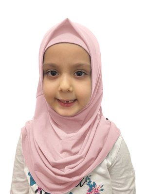Pratik Hazır Geçmeli Çocuk Eşarp Pembe Pratik Hazır Geçmeli Çocuk Eşarp Pembe
