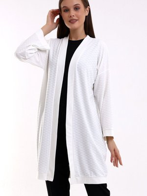 Düşük Kol Esnek Penye Kimono & Uzun Hırka Düşük Kol Esnek Penye Kimono & Uzun Hırka