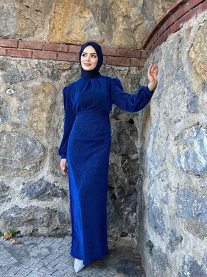 Seçil Simli Abiye Elbise