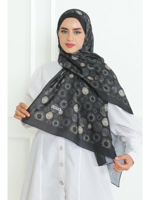 Siyah Berli Desenli Soft Şal Siyah Berli Desenli Soft Şal