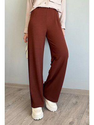 Pensli Palazzo Acı Kahve Pantolon Pensli Palazzo Acı Kahve Pantolon