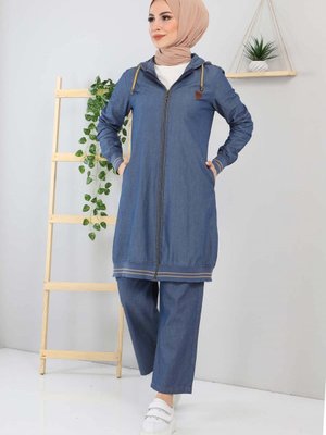 Koyu Kot Armalı Armürlü Takım Koyu Kot Armalı Armürlü Takım