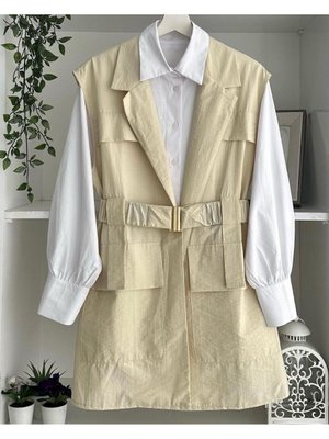 Paraşüt Kumaş Kemerli Yelek