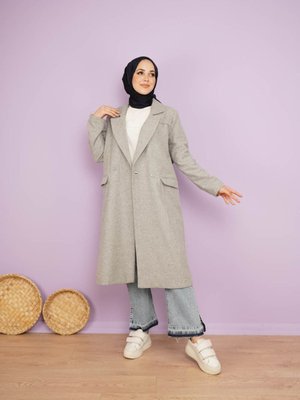 Çift Cepli Kaşe Kaban Çift Cepli Kaşe Kaban