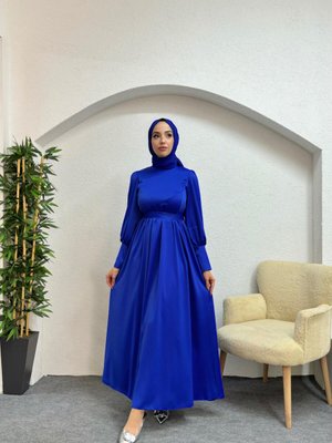 Mavi Hüma Abiye Elbise Mavi Hüma Abiye Elbise