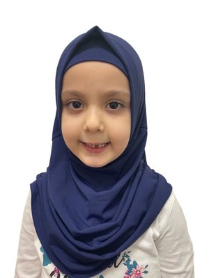 Pratik Hazır Geçmeli Çocuk Eşarp Lacivert Pratik Hazır Geçmeli Çocuk Eşarp Lacivert