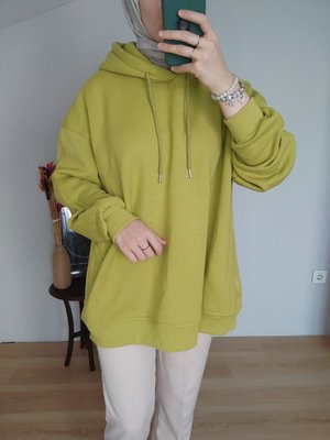 Büyükbeden Sweatshirt Pamuklu