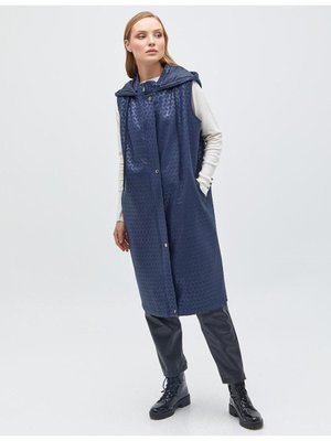 Fermuar Kapamalı Jakarlı Yelek Lacivert Fermuar Kapamalı Jakarlı Yelek Lacivert