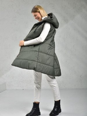 Haki Kapüşonlu Şişme Yelek Haki Kapüşonlu Şişme Yelek