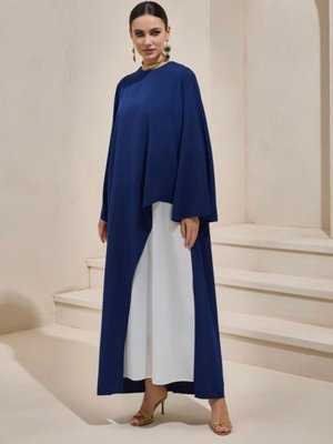 İkili Abaya Takım Abiye Elbise Tesettür