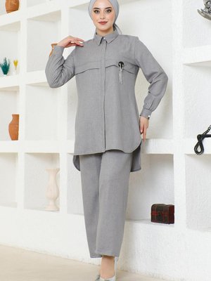 Gri Arması Zincirli Takım