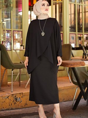 Etek Ve Tunik İkili Kombin Siyah Etek Ve Tunik İkili Kombin Siyah