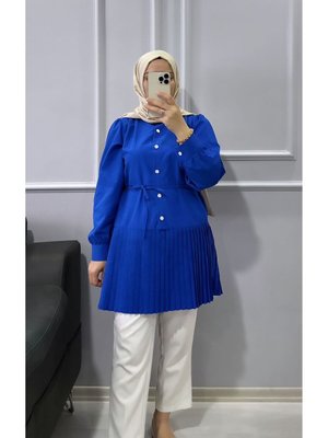 Plise Model Poplin Gömlek