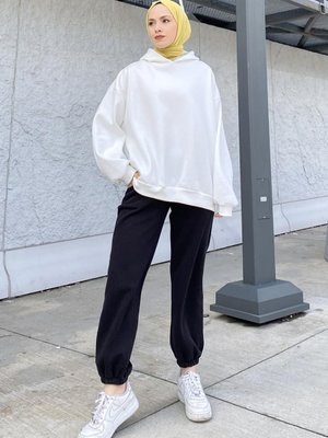 Kapüşonlu Salaş Sweatshirt