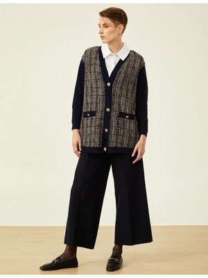 Gold Düğme Detaylı Hırka Lacivert Gold Düğme Detaylı Hırka Lacivert