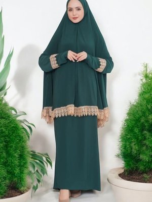 İkili Takım Standart Beden Alt Üst Namaz Elbisesi