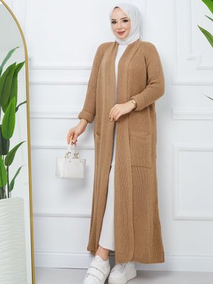 Kışlık Salaş Cepli Uzun Hırka