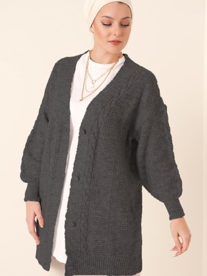 Triko Hırka Antrasit