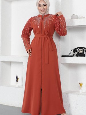 Kiremit Taş İnci Çakımlı Ferace