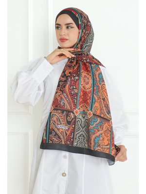 Siyah Daren Desenli Soft Şal Siyah Daren Desenli Soft Şal