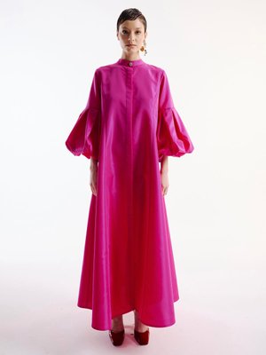 Fuşya Pile Kollu Kaftan Fuşya Pile Kollu Kaftan
